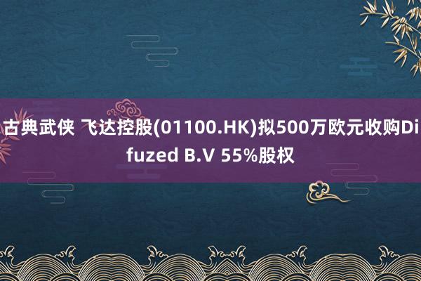 古典武侠 飞达控股(01100.HK)拟500万欧元收购Difuzed B.V 55%股权