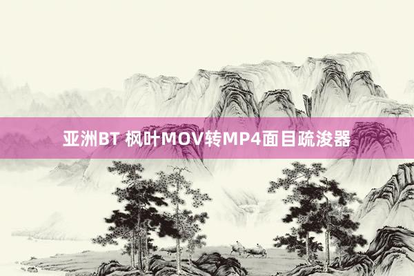 亚洲BT 枫叶MOV转MP4面目疏浚器