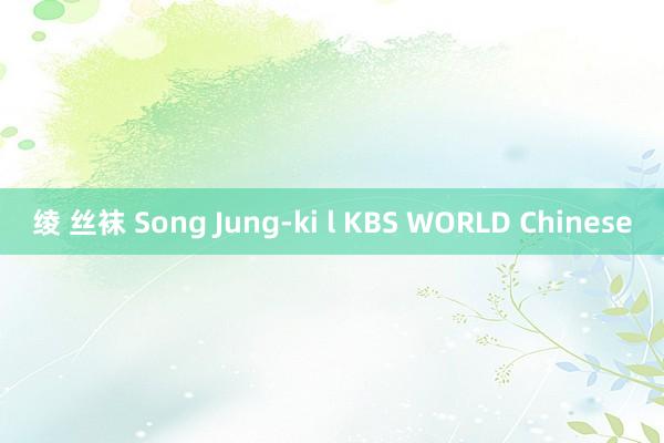 绫 丝袜 Song Jung-ki l KBS WORLD Chinese